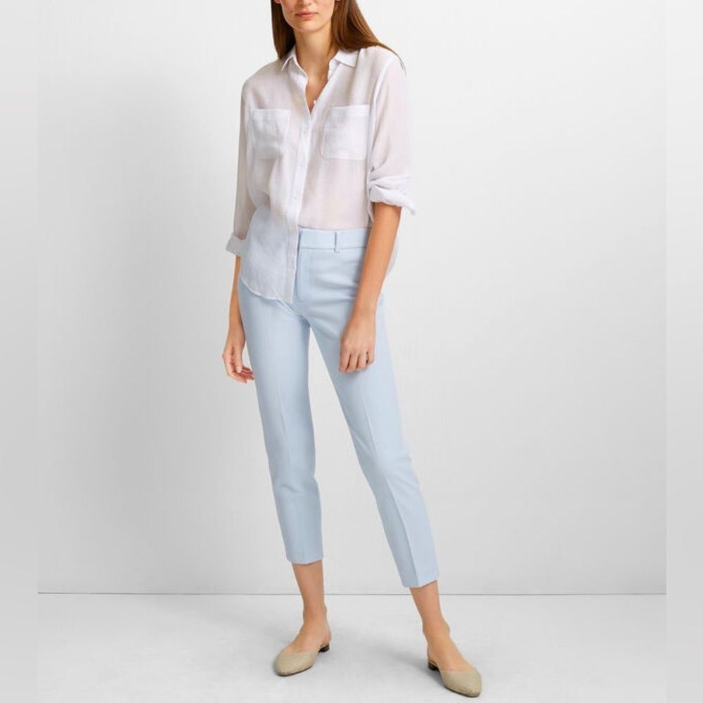Club Monaco Remi cropped pants textured fabric